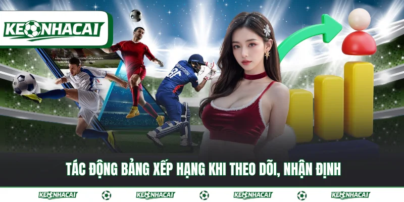 Bảng xếp hạng 5 Tác động bảng xếp hạng khi theo dõi, nhận định